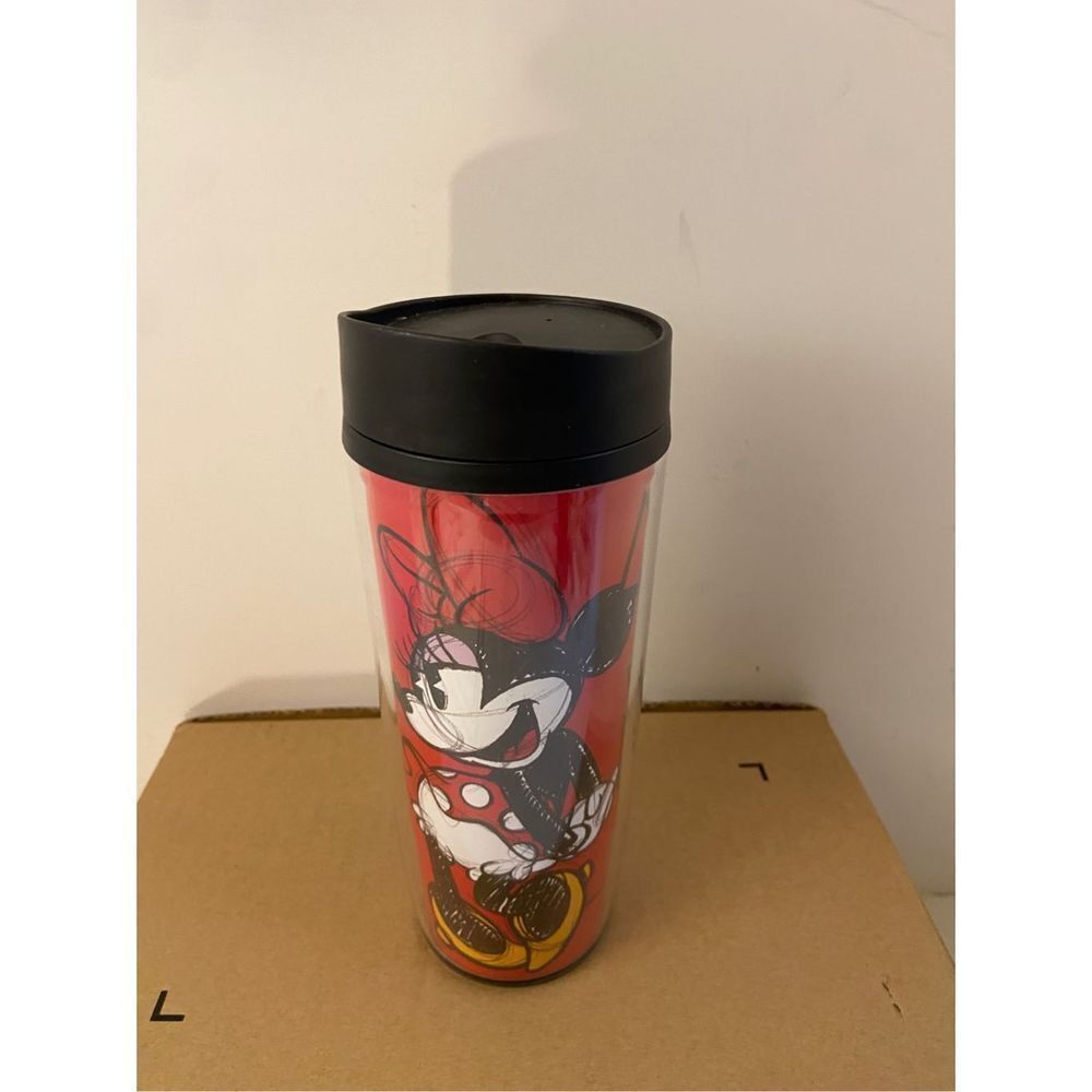 Disney Minnie mug tumbler 20oz Red‎ Black Jerry Leigh